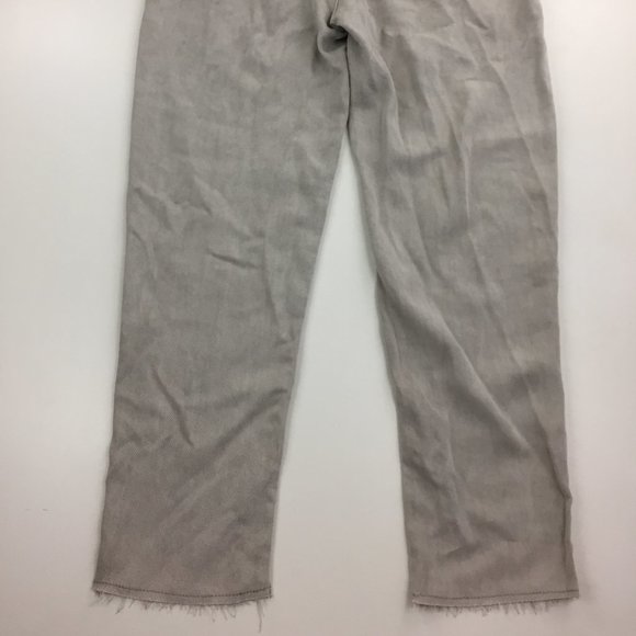 NWT ZARA Marshmallow Gray Slim Leg Drawstring Waist Mid-Rise The Jogger Pants - Picture 16 of 16